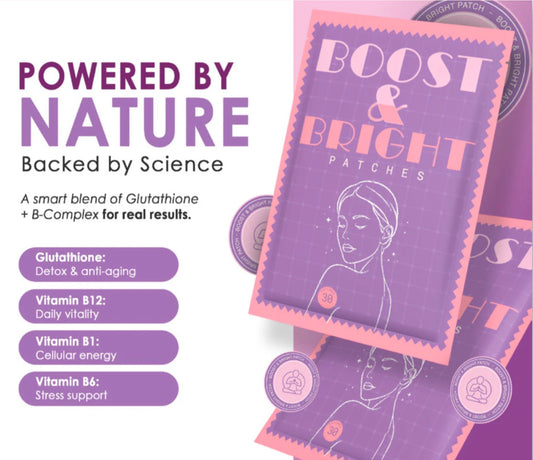 Boost & Bright Skin Patches (B-Complex + Glutathione)