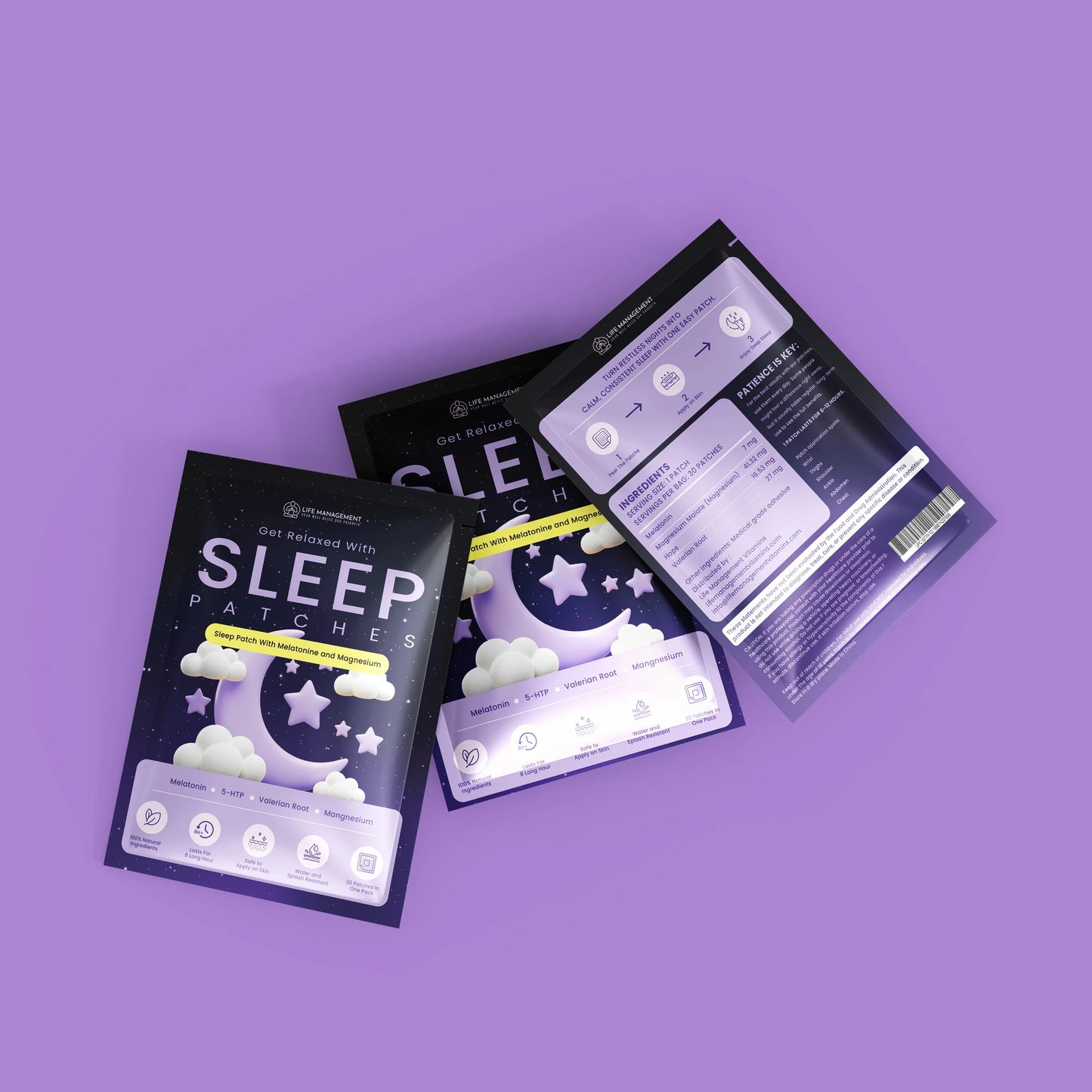 Sleep Patches with Melatonin & Magnesium